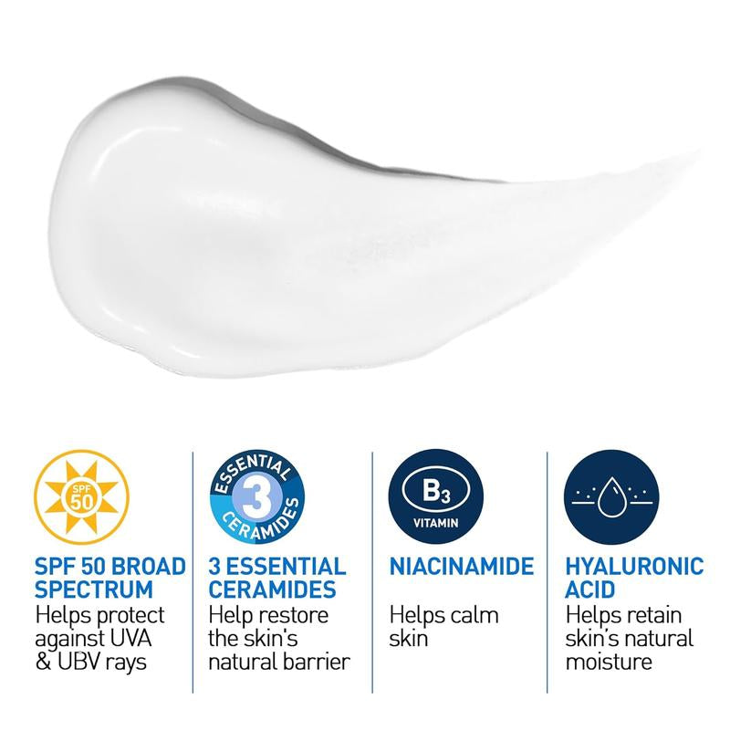 Cerave Bombshell AM + PM Moisturizer Bundle: AM Moisturizing Lotion SPF 50 & PM Facial Moisturizing Lotion