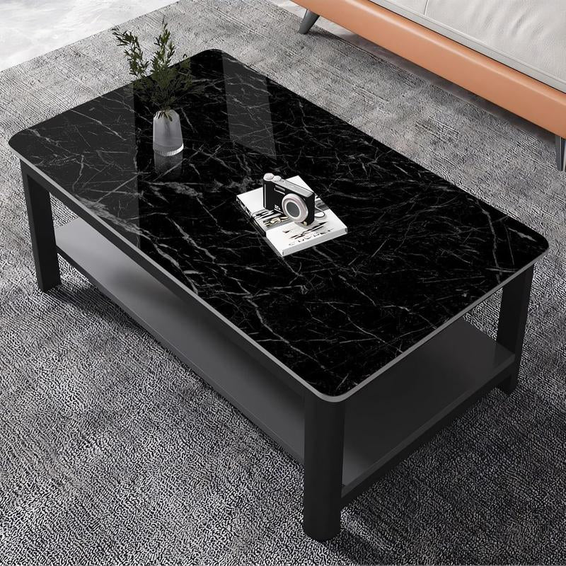 Modern Black Floral Peel and Stick Wallpaper – 11.8" X 78.7" Self-Adhesive Marble Black Stripe Vinyl – Removable Wallpaper for Dining Room Countertops, Walls, Cabinets, Bathroom and Bedroom