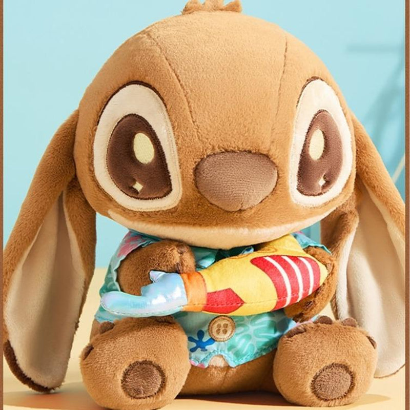 【Halloween Gift】Disney Stitch Brown-Fur Plush Doll - Soft Cuddly Stuffed Toy, Adorable Gift for Her & Stitch Fans| Halloween Candy Bag Must-Have