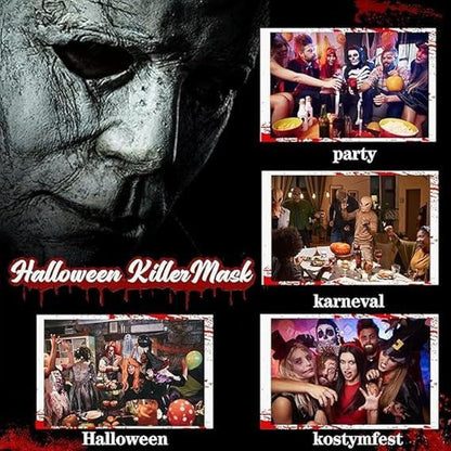 Michael Myers Mask, Halloween Horror Masquerade Men'S & Women'S Cosplay Party Mask, Bloody Michael Myers & Ghost Face Adult Costume Scary Cosplay the Terrifying Atmosphere Is at Its Peak