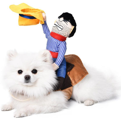 2025 New Funny Dog Costume with Pet Wig, Role Play Horror Costume with Knife, Creative Pet Costume Suitable for Small, Medium and Large Dogs, Cats and Puppies, Halloween Costume Funny