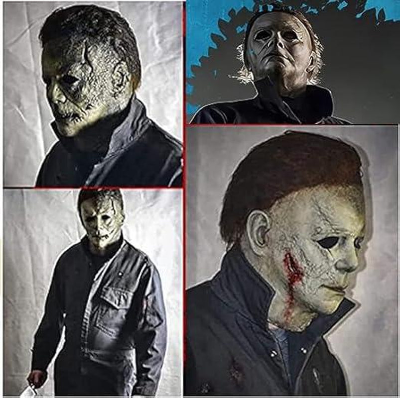Michael Myers Mask, Halloween Horror Masquerade Men'S & Women'S Cosplay Party Mask, Bloody Michael Myers & Ghost Face Adult Costume Scary Cosplay the Terrifying Atmosphere Is at Its Peak