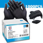 GP Craft Black Nitrile Durable Disposable Gloves, 5 Mil, Powder Free and Latex-Free, Elastic, Wear Resistant, Clean and Waterproof Hand Thick Cleaning