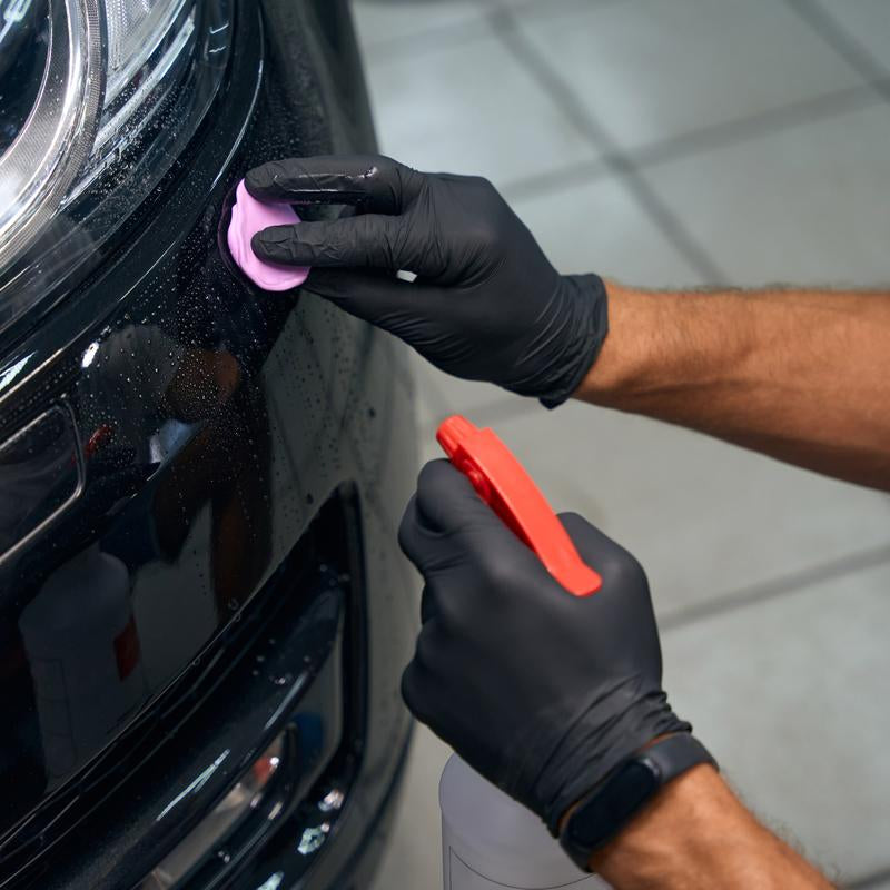 GP Craft Black Nitrile Durable Disposable Gloves, 5 Mil, Powder Free and Latex-Free, Elastic, Wear Resistant, Clean and Waterproof Hand Thick Cleaning