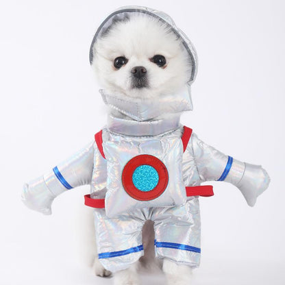 2025 New Funny Dog Costume with Pet Wig, Role Play Horror Costume with Knife, Creative Pet Costume Suitable for Small, Medium and Large Dogs, Cats and Puppies, Halloween Costume Funny