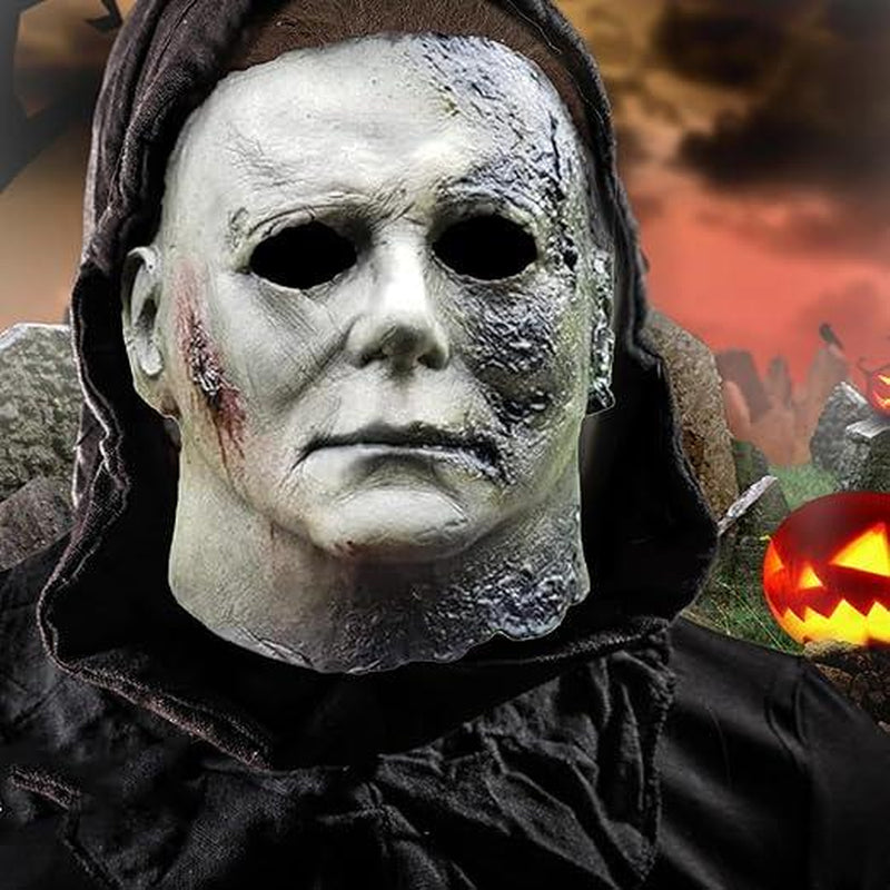 Michael Myers Mask, Halloween Horror Masquerade Men'S & Women'S Cosplay Party Mask, Bloody Michael Myers & Ghost Face Adult Costume Scary Cosplay the Terrifying Atmosphere Is at Its Peak